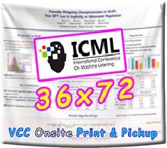 Cheapest ICML Vancouver Conference Research Poster - Onsite Print & Pickup at Vancouver Convention Centre
