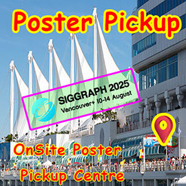 Poster Pickup - Siggraph 2025 Vancouver Fabric / Paper Research Poster