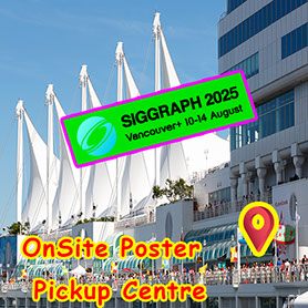Cheapest SIGGRAPH 2025 Vancouver Fabric Research Poster - Pickup at Vancouver Convention Centre